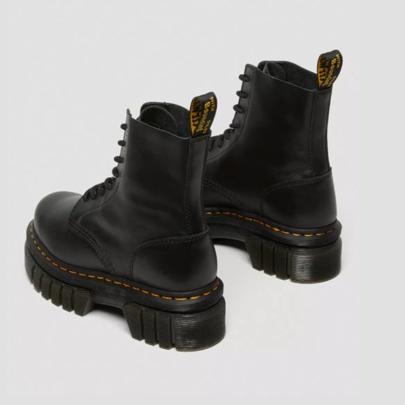 AUDRICK NAPPA LEATHER PLATFORM ANKLE BOOTS MSRP$240 in Black Nappa - Picture 9 of 13